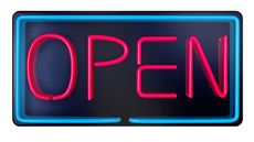 Neon open sign