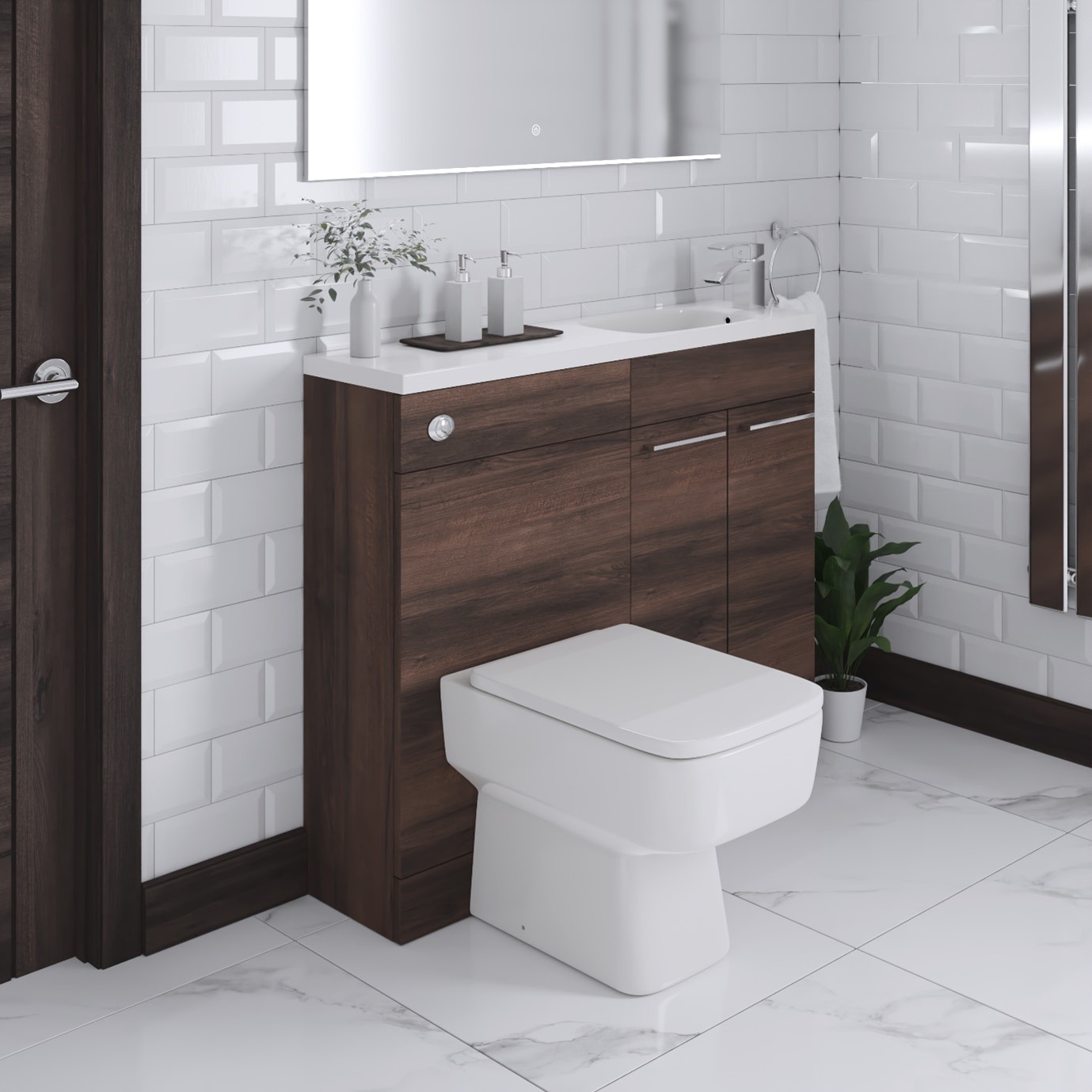 Basin and Toilet Combination Unit 