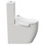 Darnley Round Close Coupled Toilet and Smart Bidet Multi Function Heated Soft Close Toilet Seat with Dryer Side on View