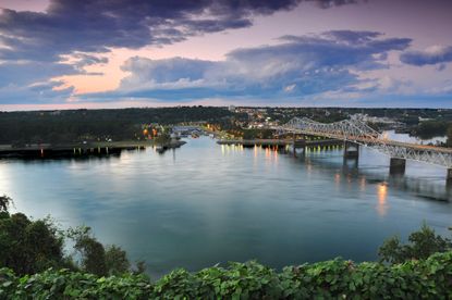 Florence Alabama taken from the Sheffield Bluffs