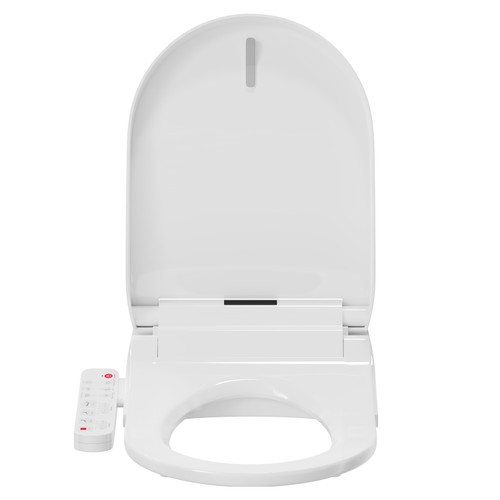 Smart Bidet Multi Function 381mm Heated Soft Close Toilet Seat with Dryer Front View